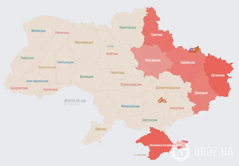 Росія запустила кілька груп "Шахедів" по Україні: в якому напрямку летять дрони