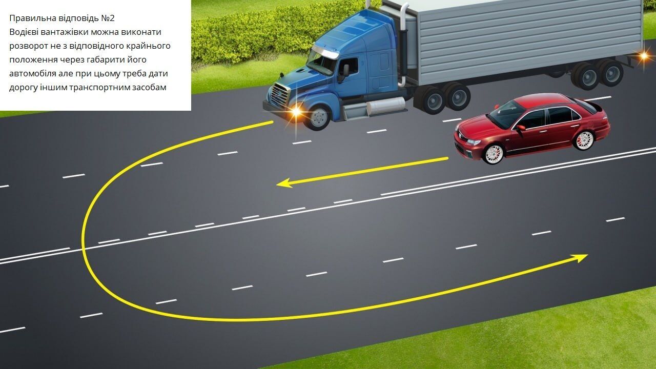 Чи дозволено виконати розворот? Складне завдання з ПДР