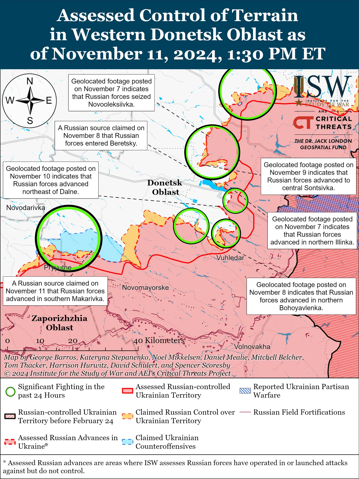 Російські війська використовують захоплення Вугледара для досягнення тактичних успіхів на південь від Курахового – ISW 