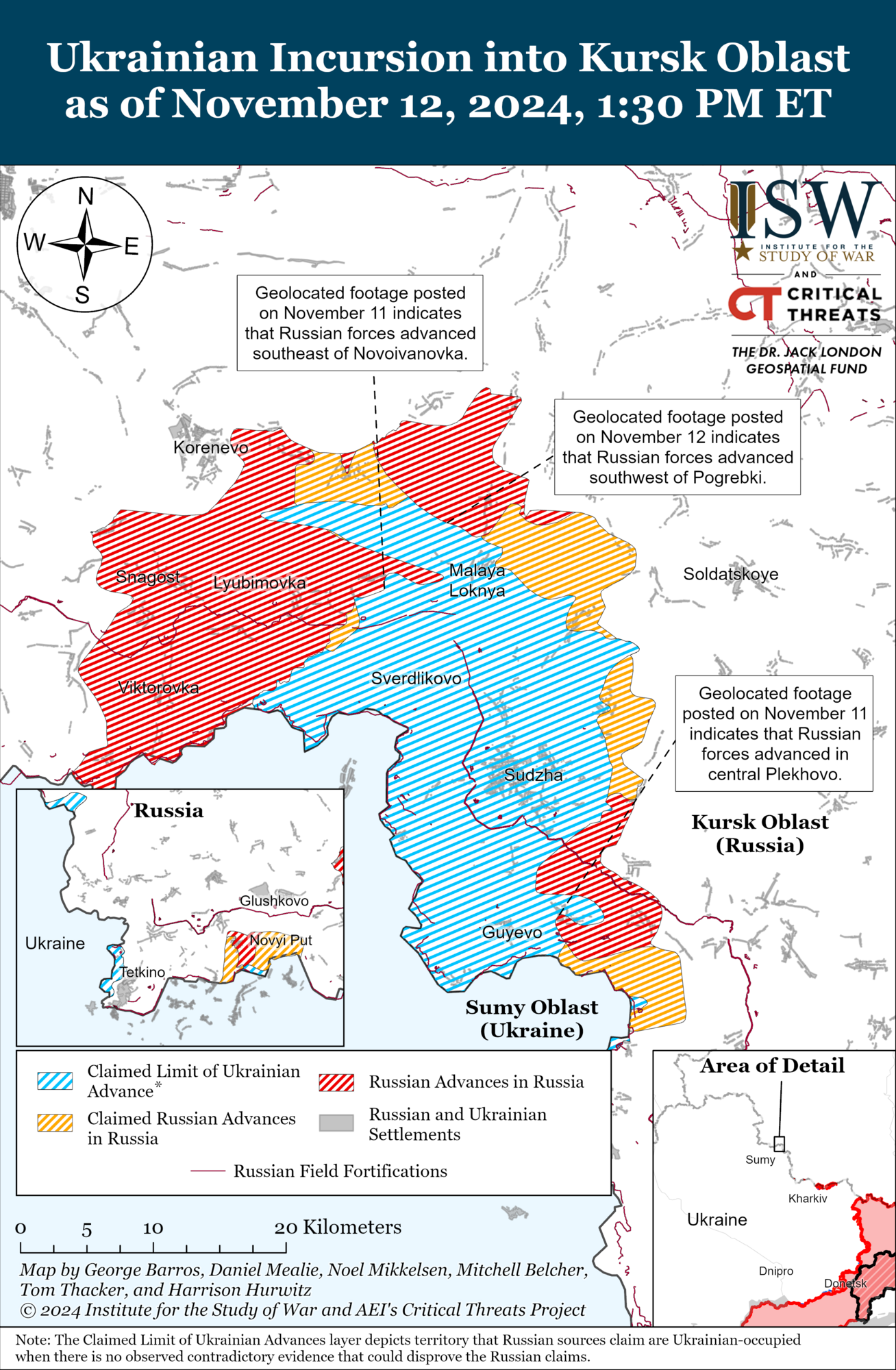 Росія перекидає резерви: в ISW оцінили, які сили Кремль задіяв на Курщині. Карта 