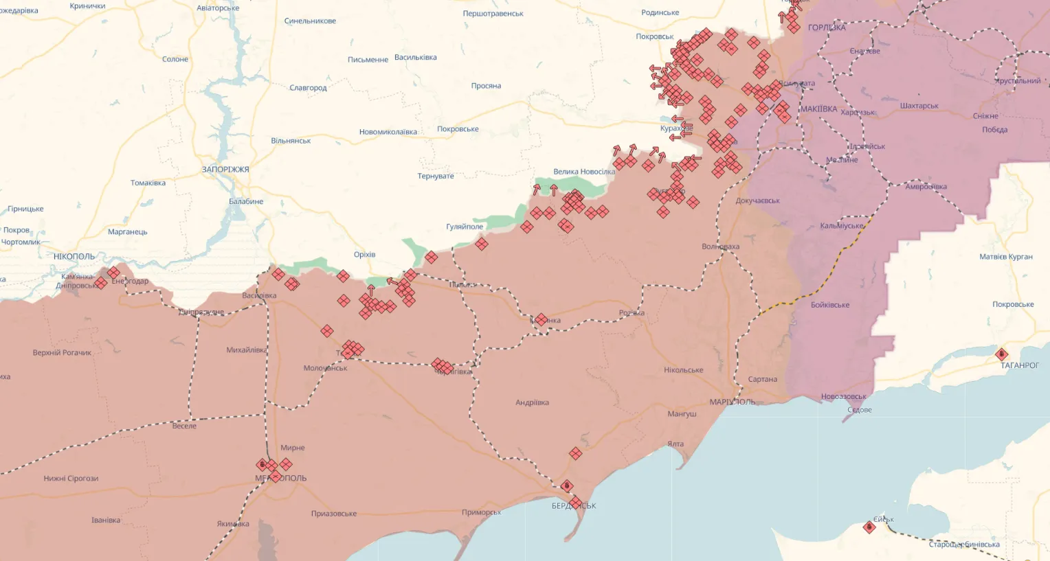 Мінус три ворожі цілі: прикордонники показали, як нищать укриття і транспорт окупантів на Запоріжжі. Відео 