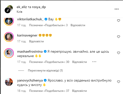 Комментарии поклонников