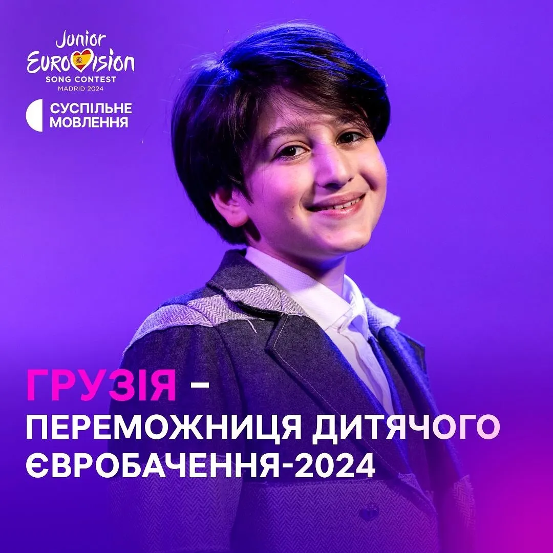 Стало відомо, яка країна перемогла на Дитячому Євробаченні 2024: що відомо про Андрія Путкарадзе та пісню, яка вразила весь світ