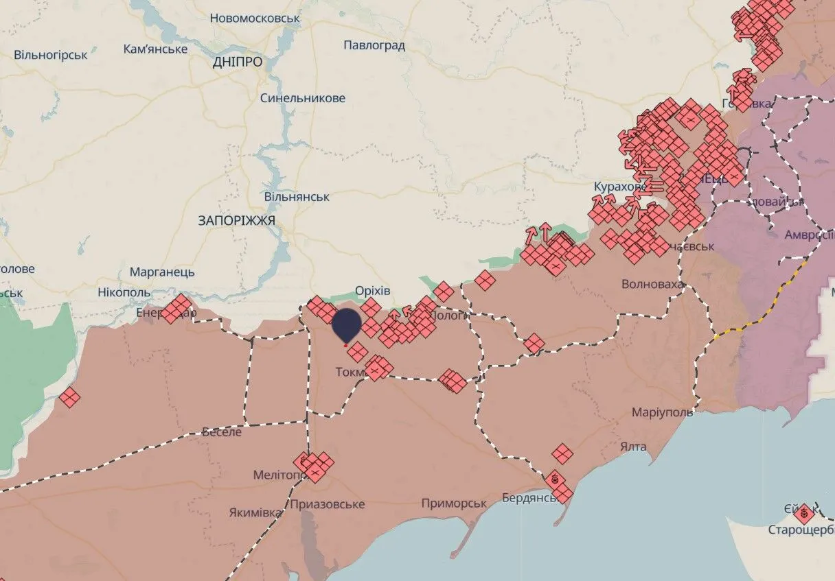 На Запоріжжі українські захисники розбили скупчення особових сил противника: відео