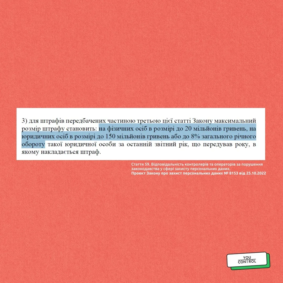 У законопроєкті прописані драконівські штрафи