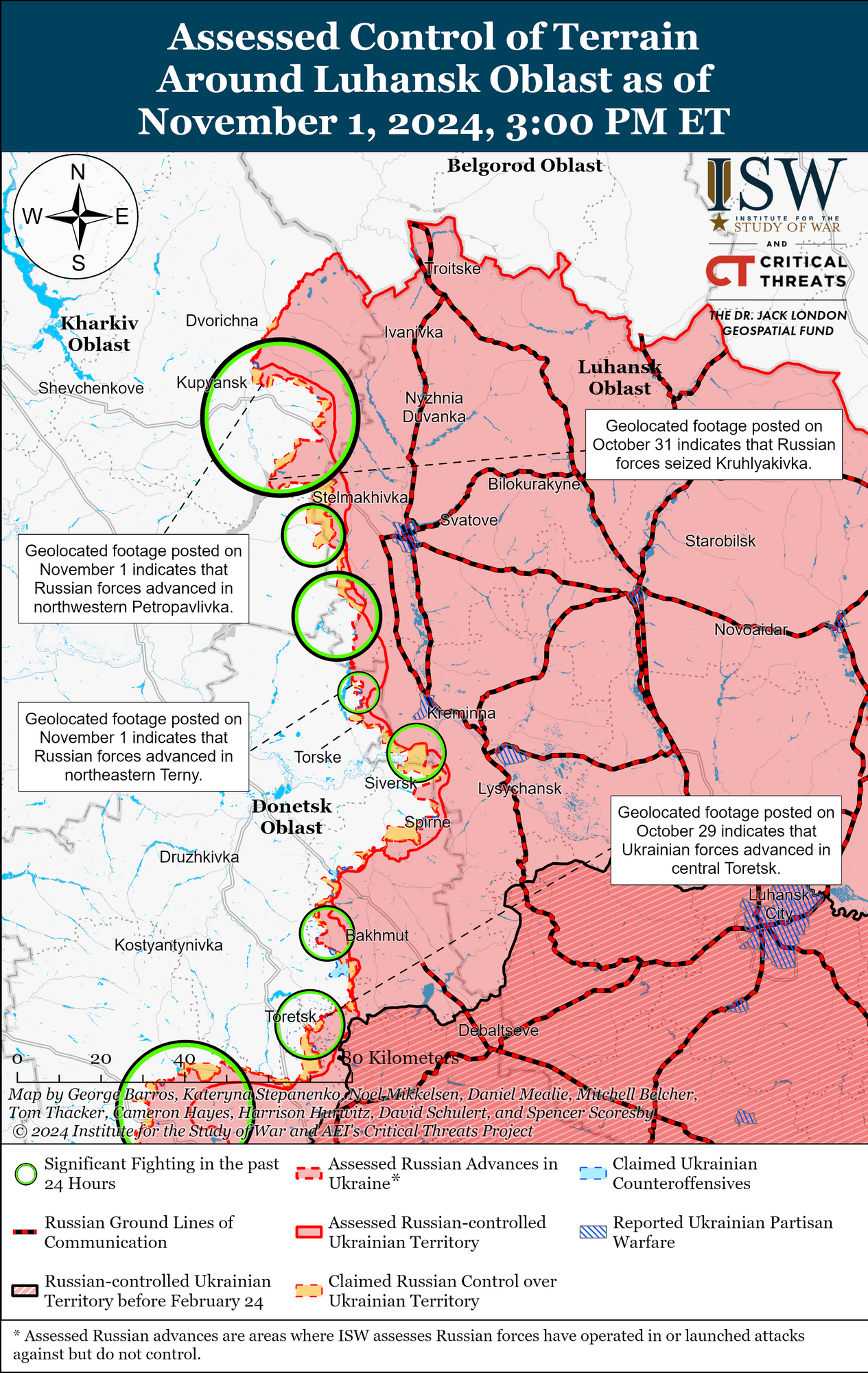 Российские войска продвинулись в направлении Купянска, но были остановлены возле Покровска: в ISW проанализировали текущую ситуацию на фронте. Карта