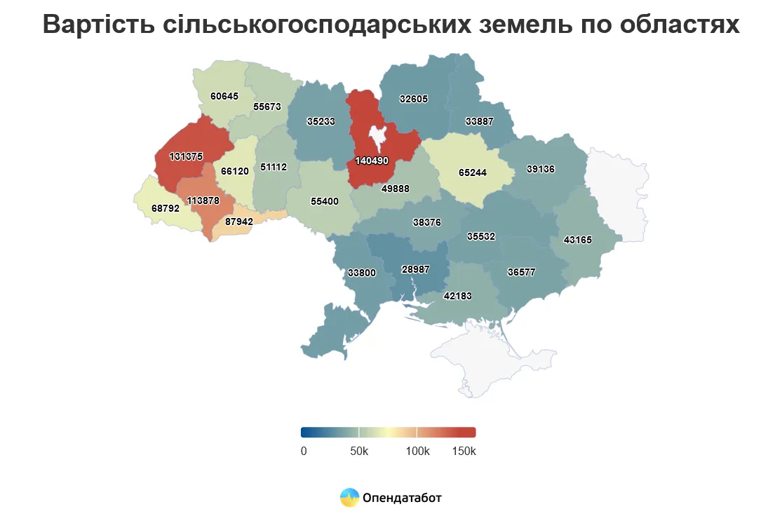 Где в Украине самая дорогая земля