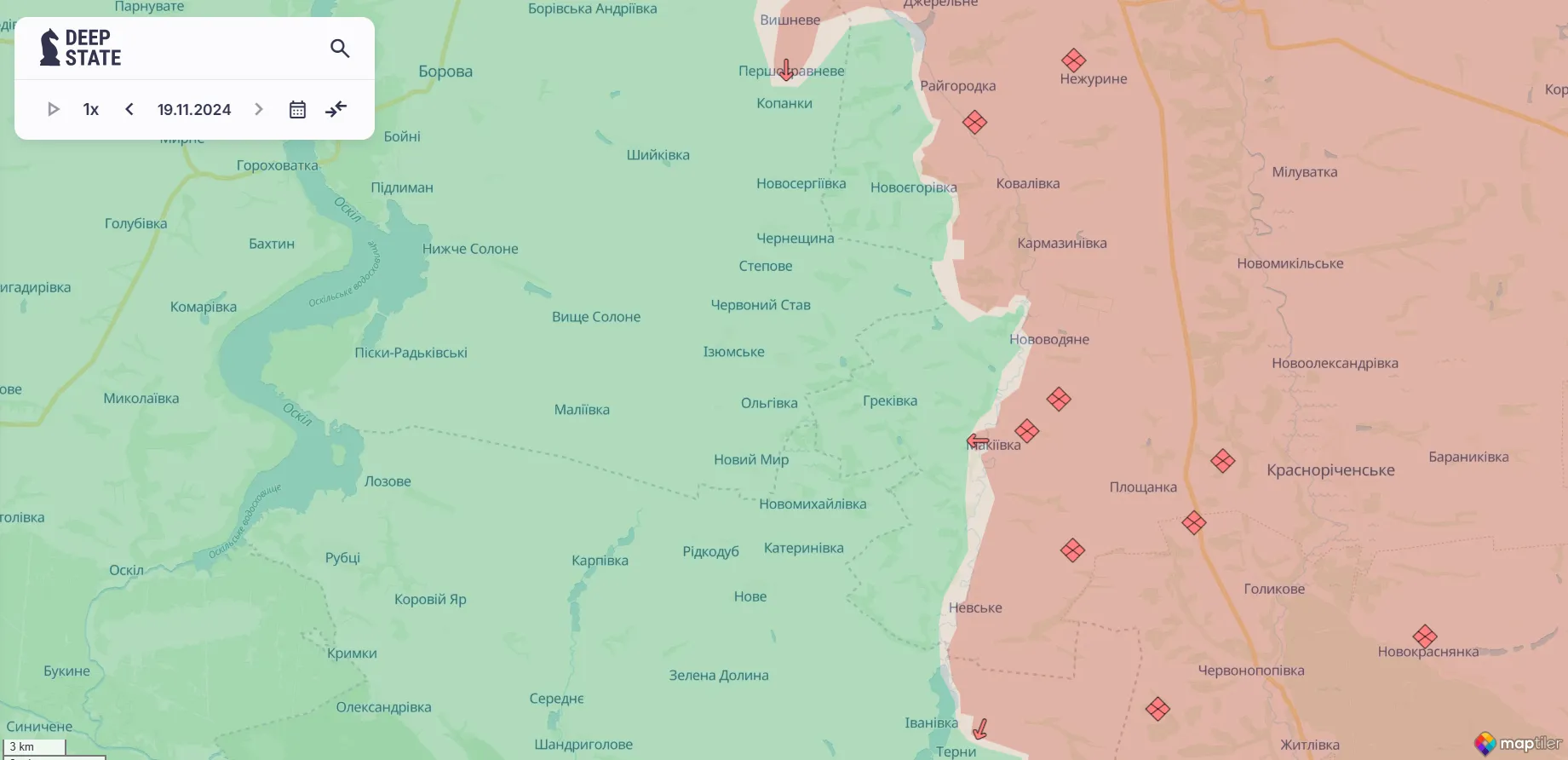 Сили оборони уразили два пункти управління і склад БК окупантів: у Генштабі розповіли про ситуацію на фронті. Карта