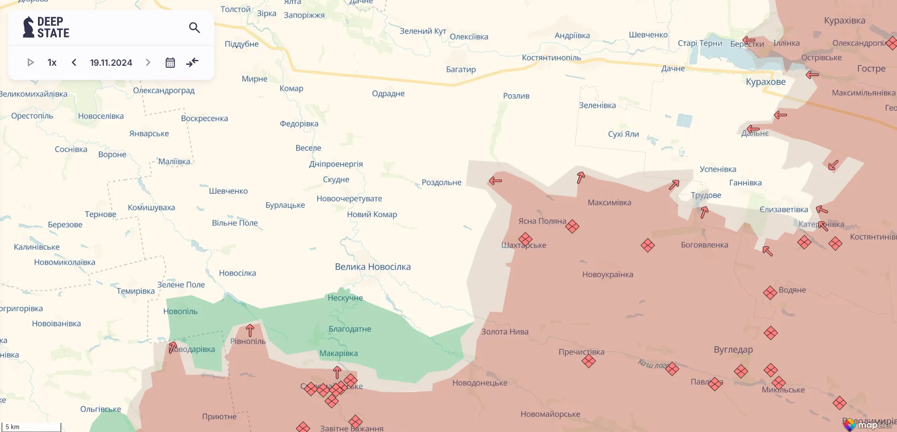 Сили оборони уразили два пункти управління і склад БК окупантів: у Генштабі розповіли про ситуацію на фронті. Карта