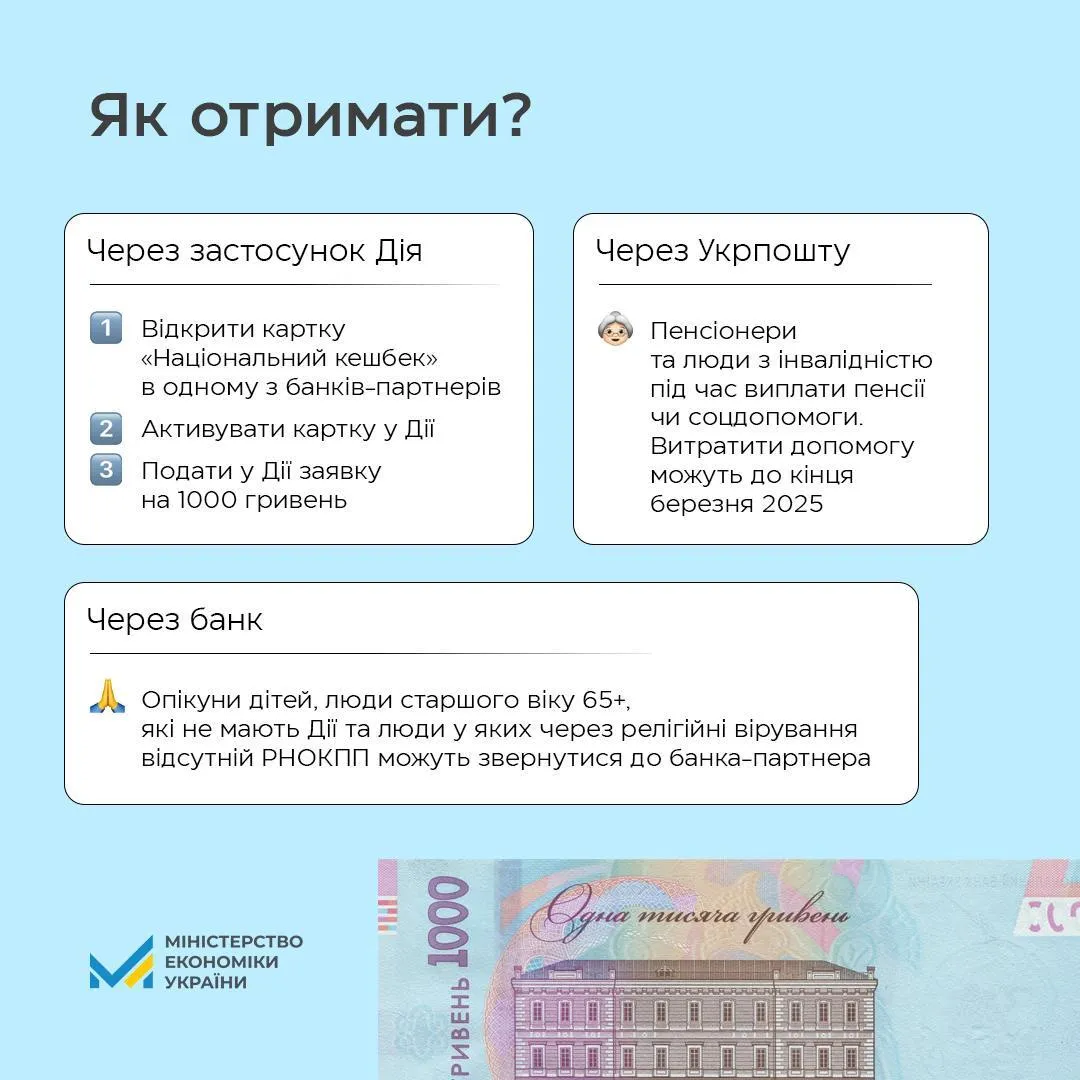 Как получить 1000 грн Зеленского