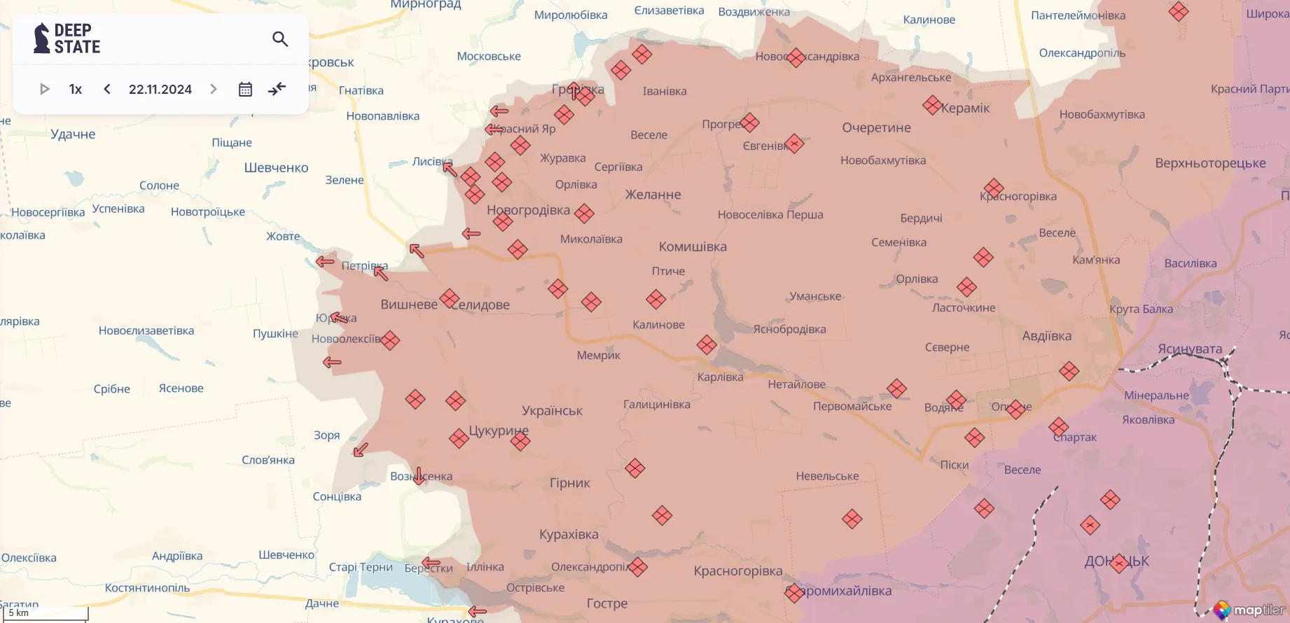 За добу на фронті відбулося майже 200 бойових зіткнень: у Генштабі підтвердили складну ситуацію