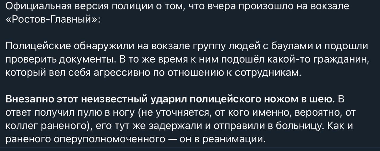 У Ростові "герой СВО" після повернення з України відправив до реанімації поліцейського