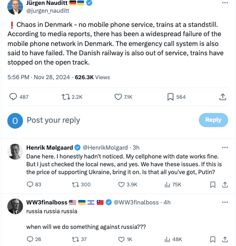 У Данії зник мобільний зв'язок, люди застрягли в поїздах: у чому причина