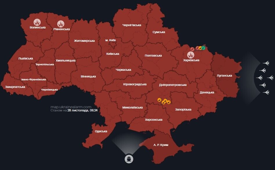 Вся Україна під масованою ракетною атакою ворога: Росія вдарила по об'єктах енергетики ракетами "Калібр" і Х-101