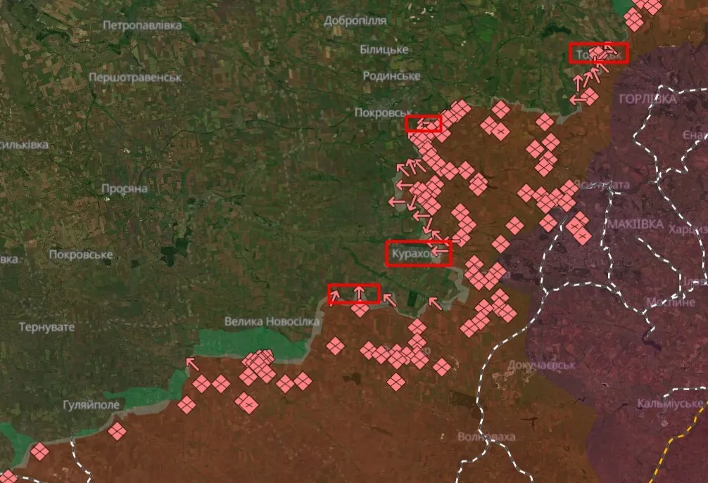 На Кураховском направлении Силы обороны отразили 51 атаку: где на фронте сейчас наиболее горячо