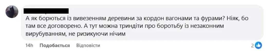 Леса в Украине продолжают вырубать