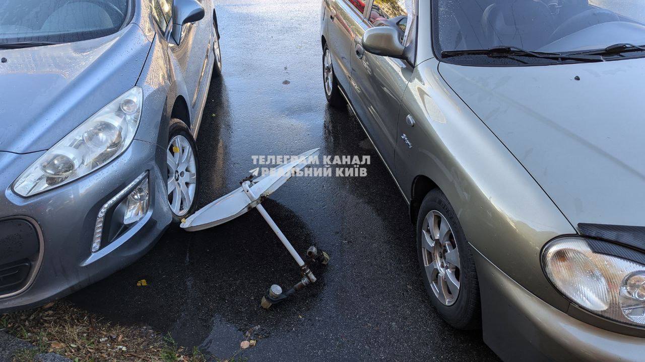 У Києві сильні пориви вітру ламали дерева та зривали дахи на будинках. Фото та відео