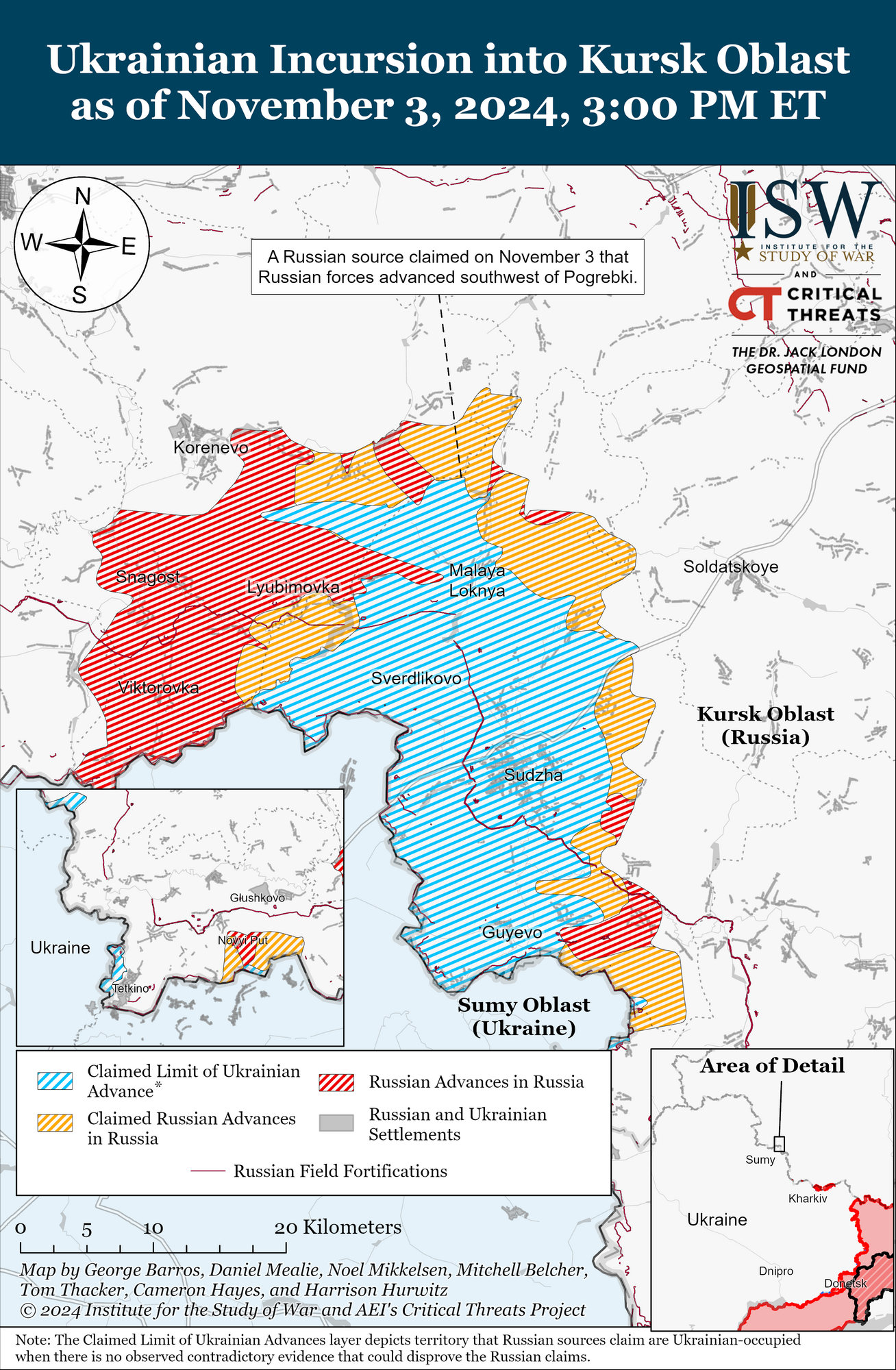 Російські війська просунулись на Курщині, Сили оборони провели контратаки: в ISW оцінили ситуацію. Карта