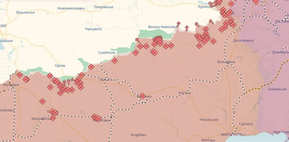 За сутки на фронте произошло 230 боевых столкновений: в Генштабе назвали самые горячие направления. Карта