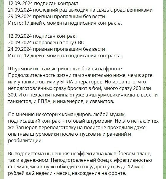 "Життя штурмовика – від двох тижнів до місяця": Z-канали поскаржилися на шалені втрати Росії у війні