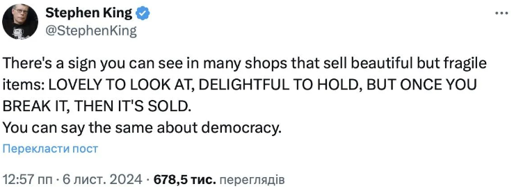 Українці жартують, поки американцям не до сміху: як зірки відреагували на перемогу Трампа