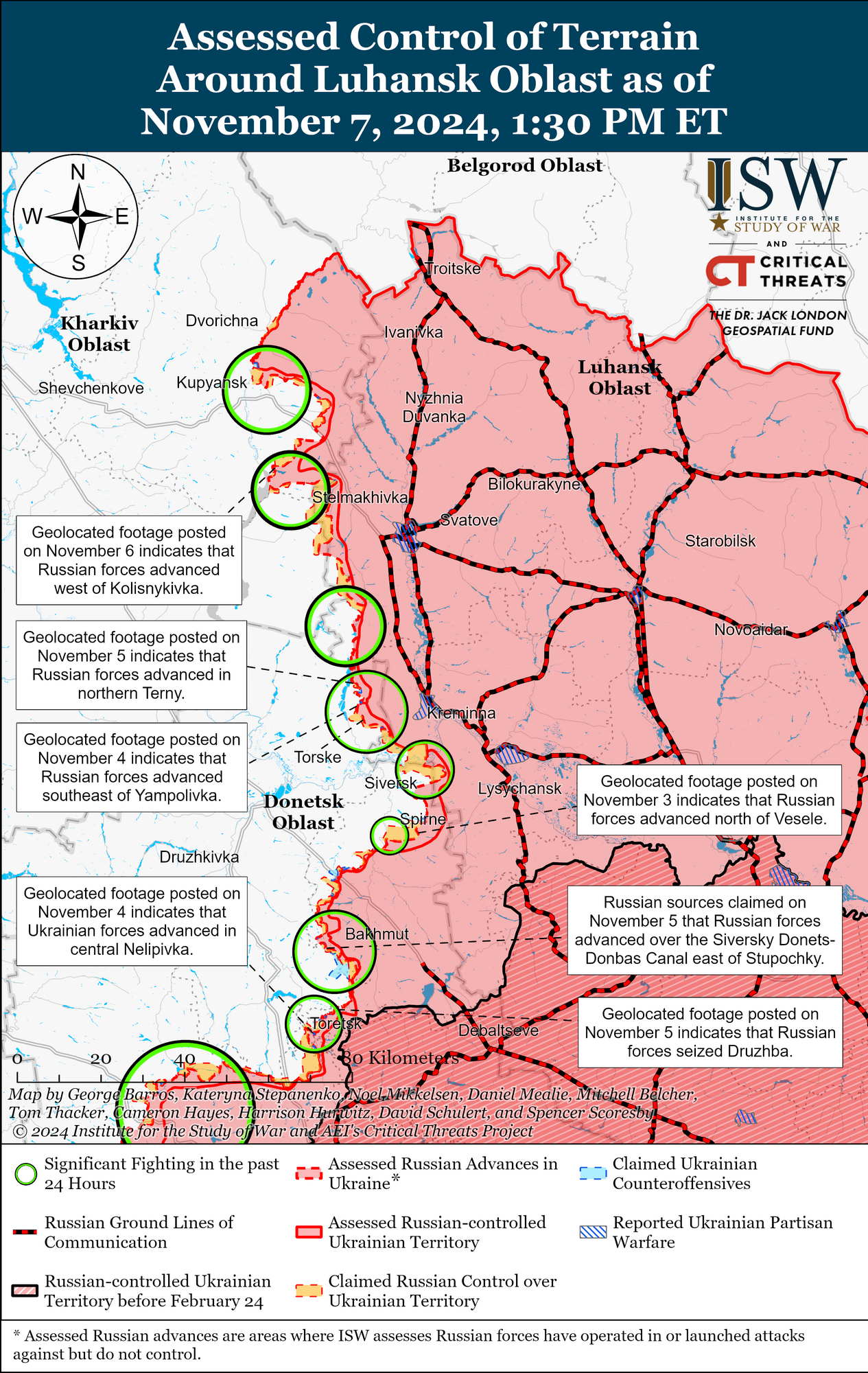 Бої у Харківській та Луганській областях