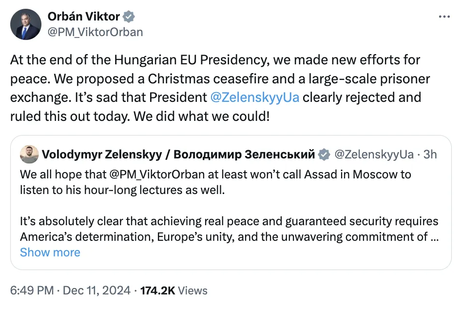 Орбан цинічно звинуватив Зеленського у відмові від обміну полоненими: у президента України відреагували
