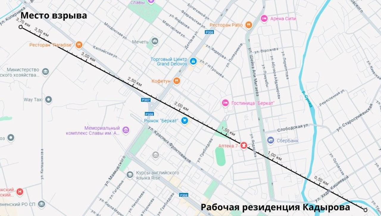Беспилотник второй раз за неделю взорвался в 4 км от резиденции Кадырова: новые подробности "бавовны" в Чечне