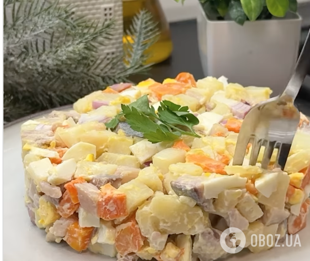 Вкусный домашний оливье