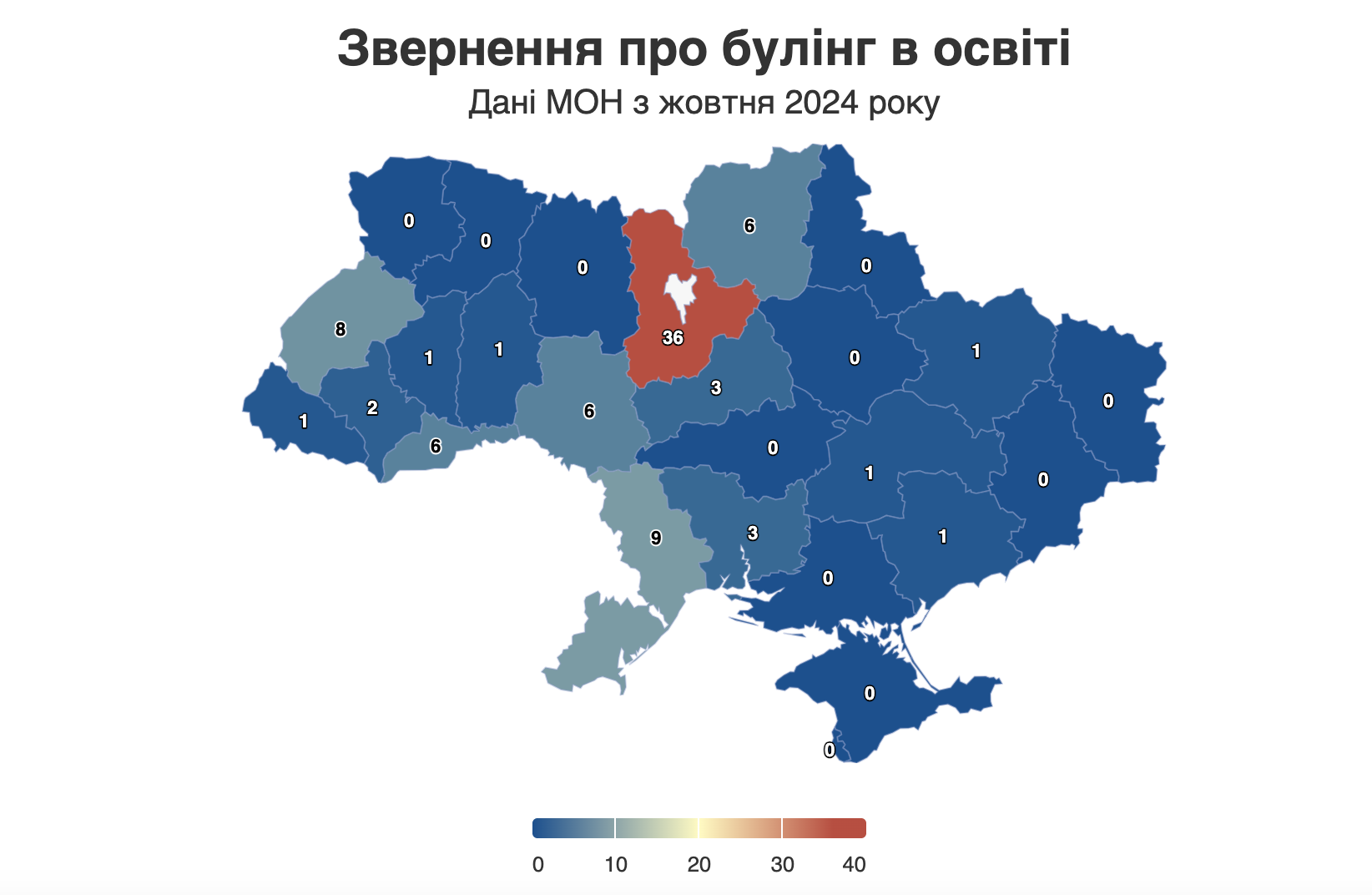 Названо три регіони України, звідки надійшло найбільше звернень про булінг у школах: Київщина лідирує