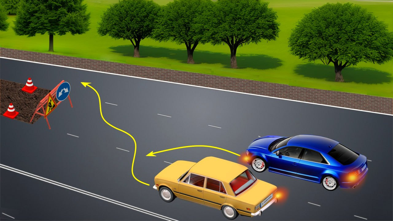 Водій якого авто має дати дорогу? Завдання на знання ПДР