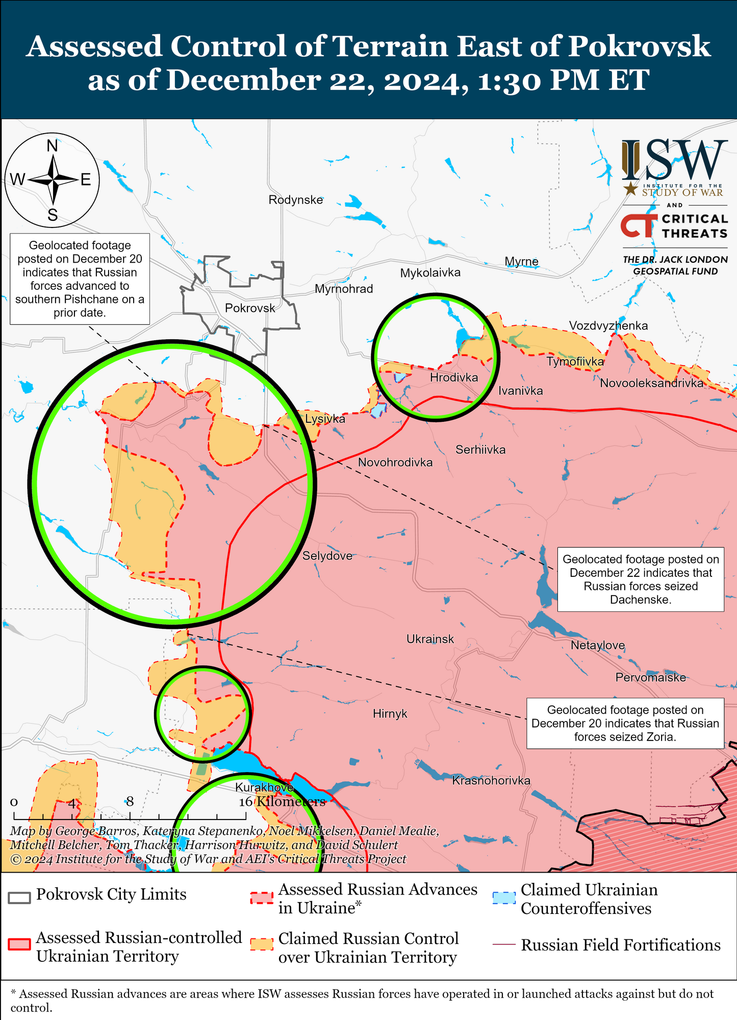 Украинские войска восстановили утраченные позиции на Запорожском направлении, но оккупанты продвинулись на других участках фронта – ISW