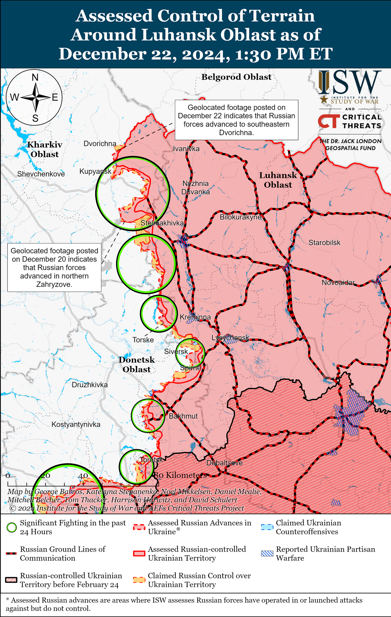 Украинские войска восстановили утраченные позиции на Запорожском направлении, но оккупанты продвинулись на других участках фронта – ISW