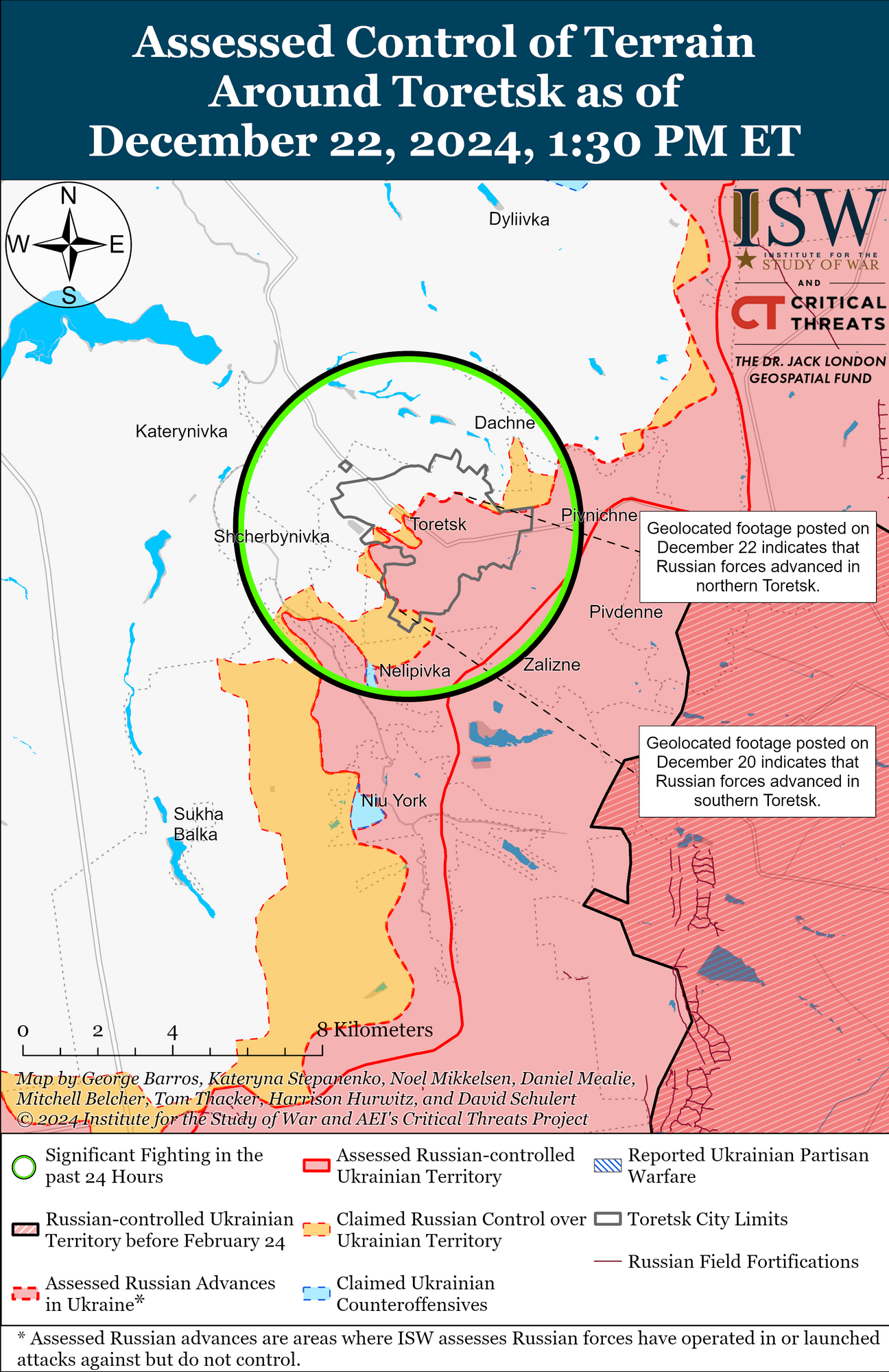 Украинские войска восстановили утраченные позиции на Запорожском направлении, но оккупанты продвинулись на других участках фронта – ISW