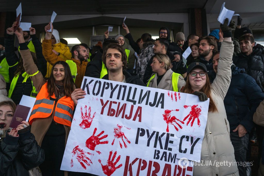 У столиці Сербії тривають протести студентів проти політики президента Вучича: що відбувається. Фото