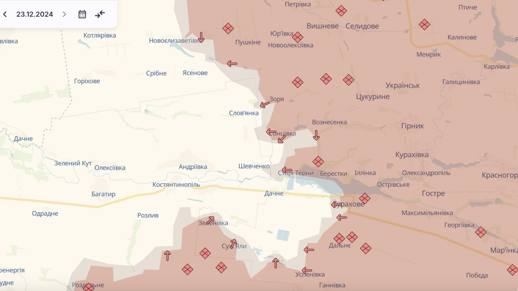 В окупантів різдвяне загострення: на фронті відбулося 248 бойових зіткнень – Генштаб