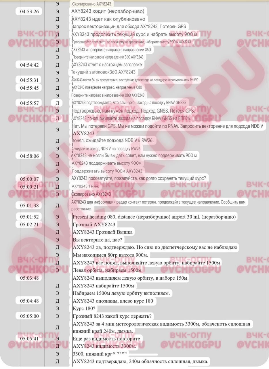 "Был густой туман": в Росавиации прокомментировали крушение самолета Azerbaijan Airlines и вспомнили о плане "Ковер"