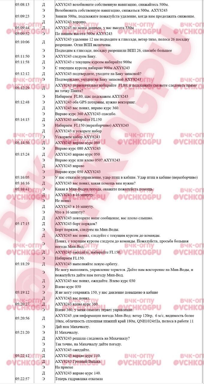 "Был густой туман": в Росавиации прокомментировали крушение самолета Azerbaijan Airlines и вспомнили о плане "Ковер"
