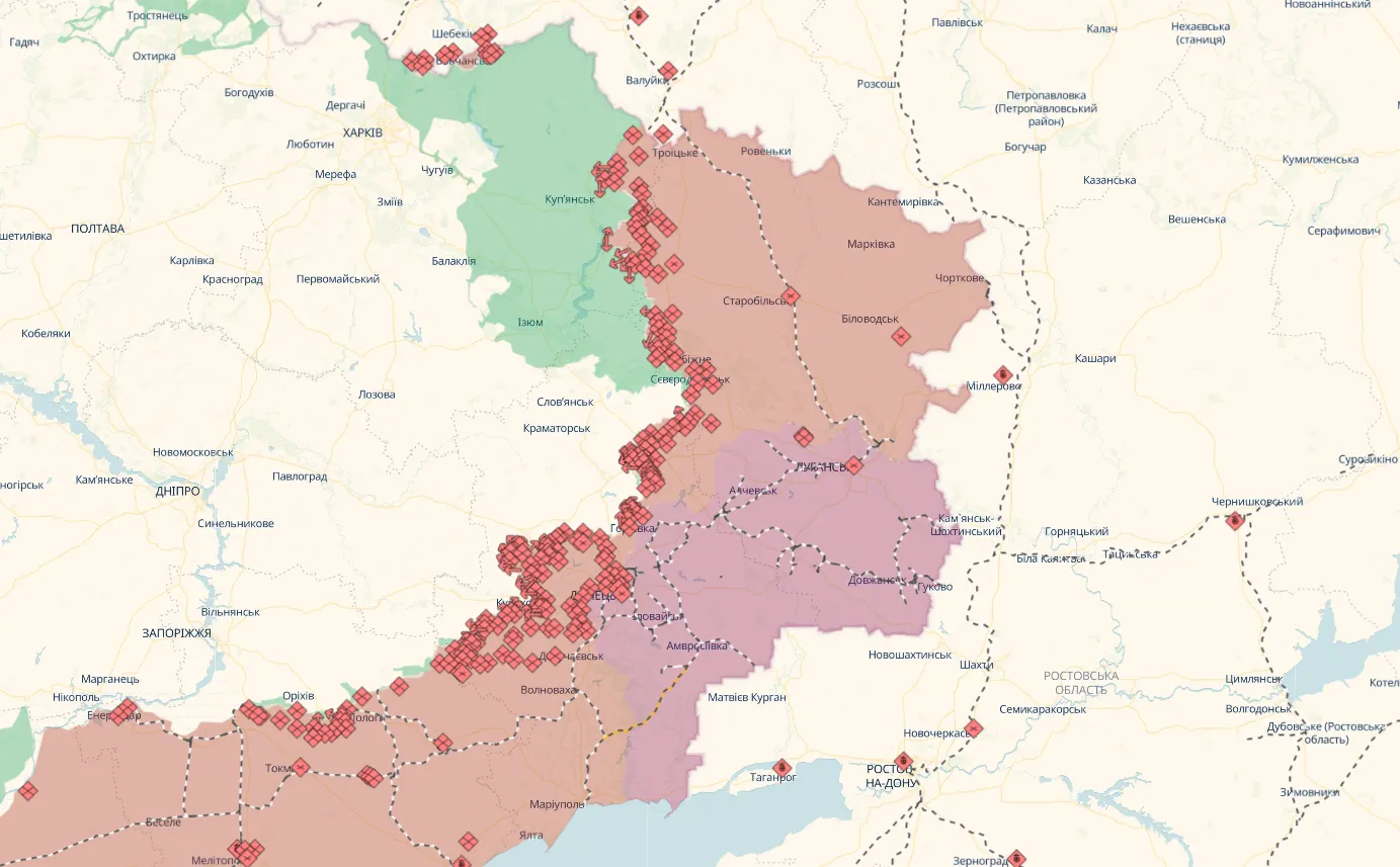 Ворог намагався витіснити підрозділи ЗСУ з оборонних позицій: відбулося 164 бойових зіткнення – Генштаб