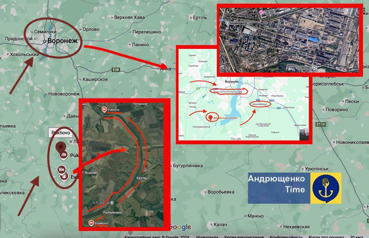 В российском Воронеже этой ночью раздалось по меньшей мере 10 взрывов: сообщают об атаке дронов на предприятие ВПК. Видео