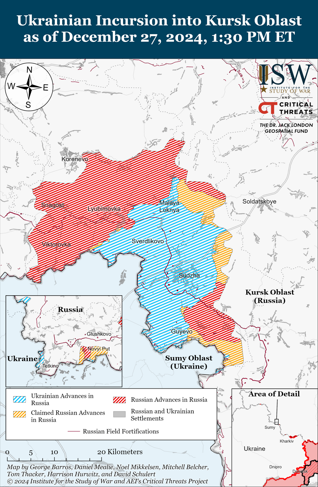 ISW: на Курщині ЗСУ відбили механізовані штурми армії РФ і здійснили масштабну контратаку. Карта