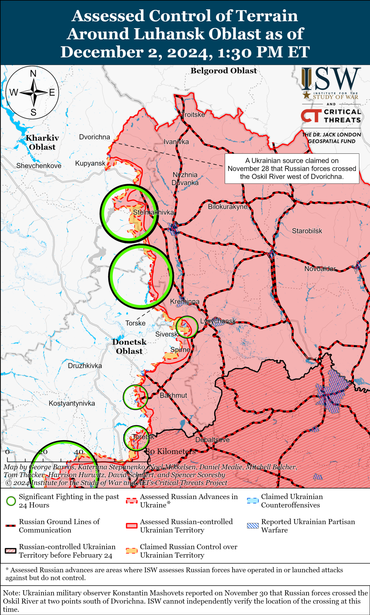 Бої у Харківській та Луганській областях