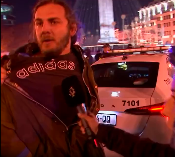 Появилось видео, что сделала полиция на протестах в Грузии с двукратным чемпионом мира по борьбе