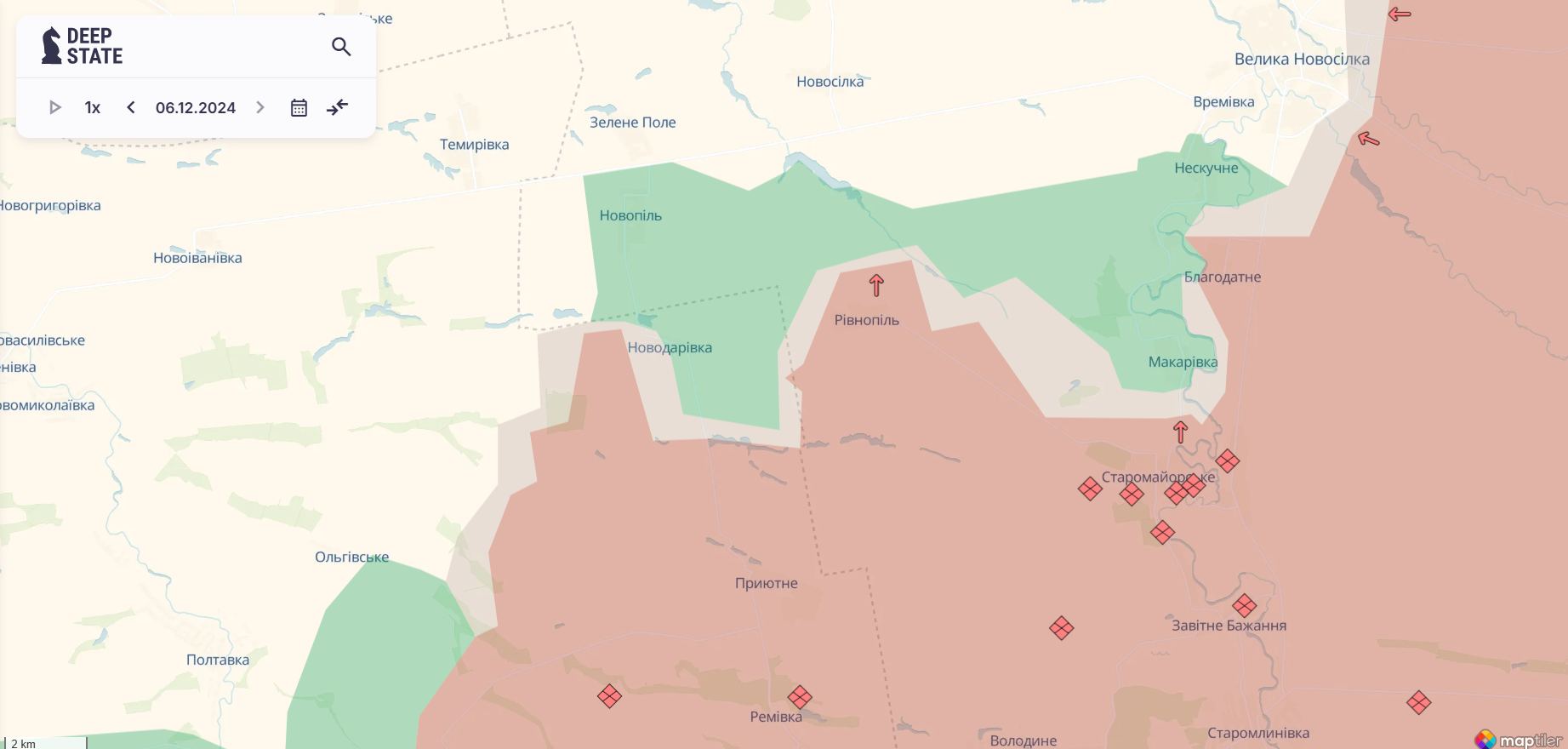 "Працювали навіть танки": окупанти на Времівському напрямку здійснили найбільшу за тиждень кількість штурмів 