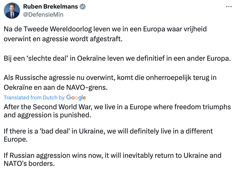 Нидерланды предостерегли от "плохого соглашения" между Украиной и РФ, иначе агрессия вернется