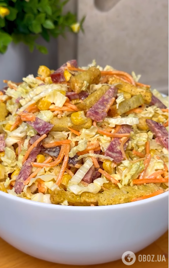 Салат из пекинской капусты: питательное блюдо, которым можно заменить обед