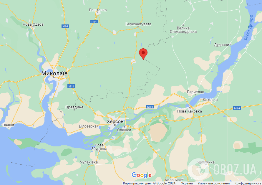 Село Евгеньевка на карте