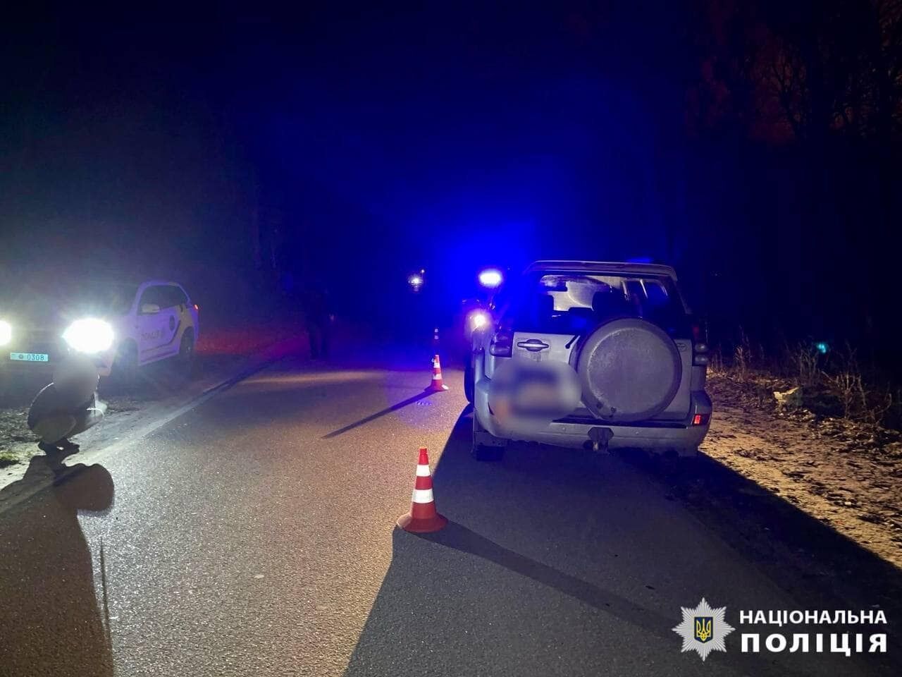 Под Киевом пьяная водитель Toyota сбила женщину. Фото и подробности