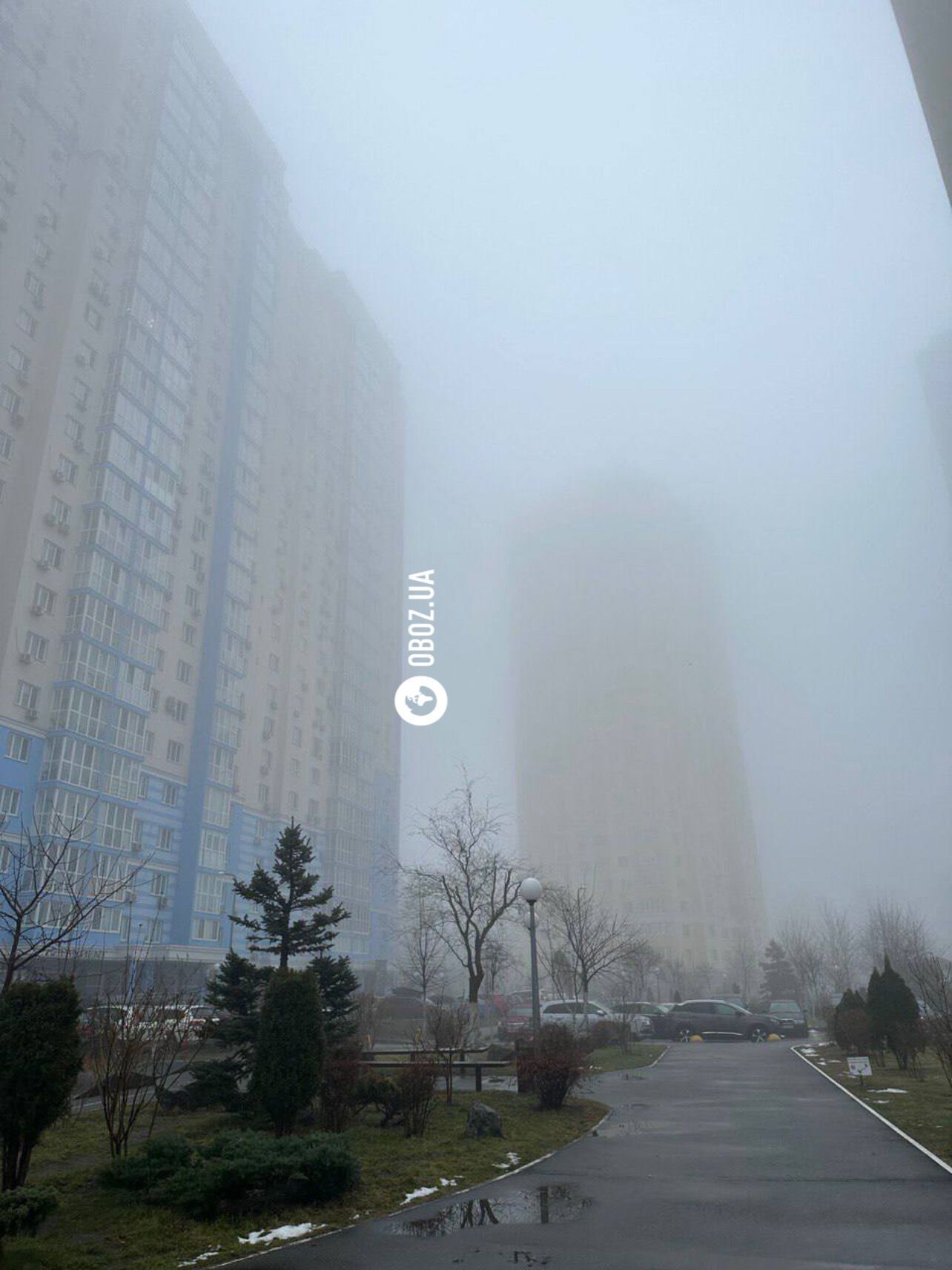 Видимость местами менее 100 метров: Киев накрыл густой туман. Фото и видео
