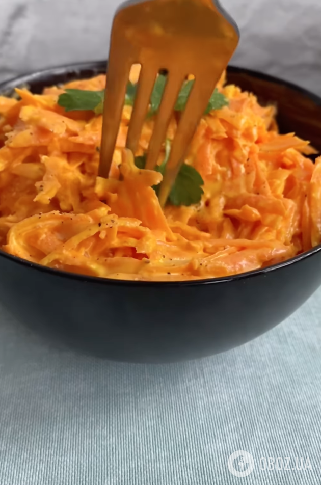 Готовый салат из моркови